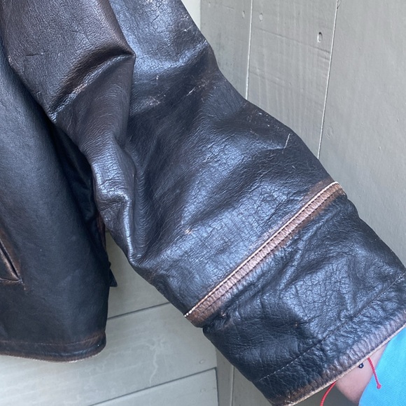 vintage leather jacket from Camden town, England, copyright brand size medium - Picture 10 of 12